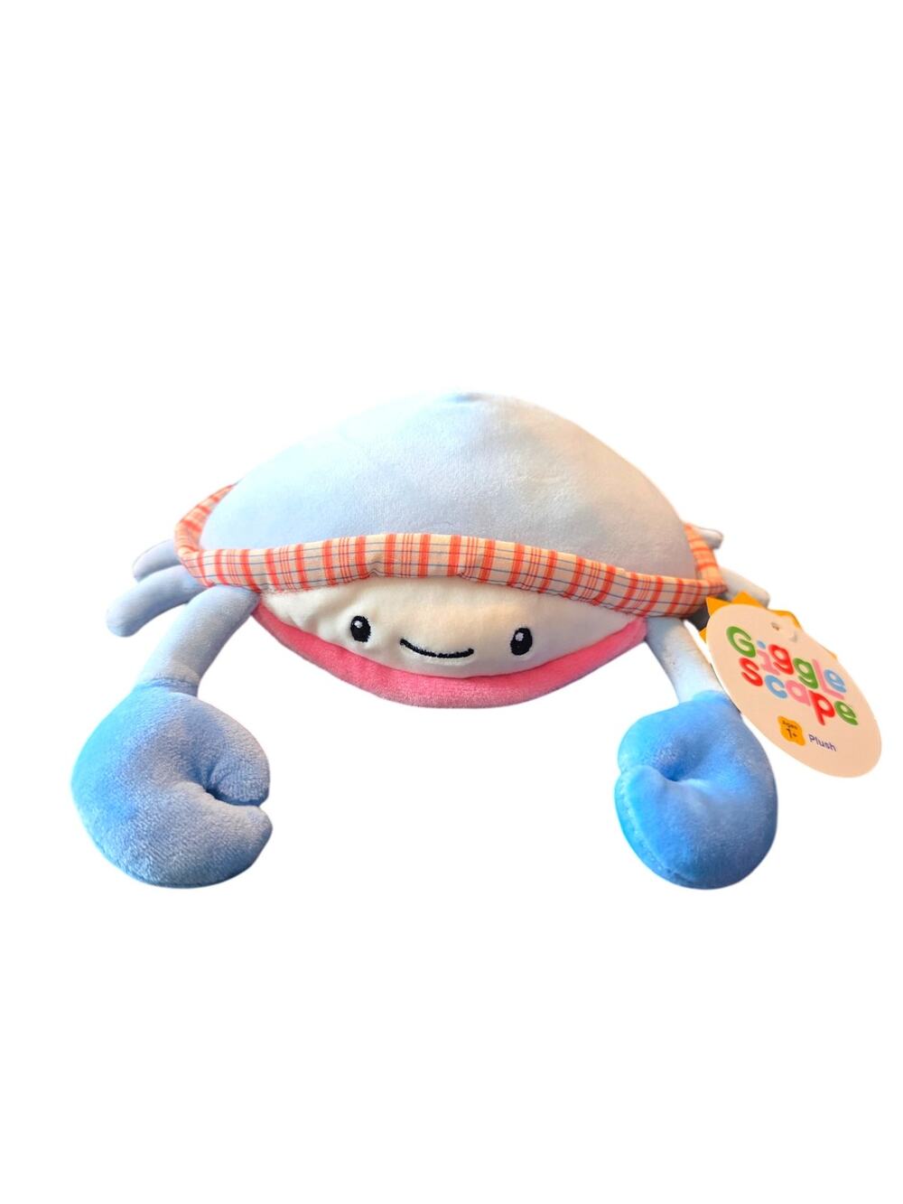 Gigglescape Crab  Plush Stuffed Animal Toy New Collectible Blue Pink